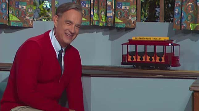 Image for article titled Tom Hanks Is Mr. Rogers in A Beautiful Day in the Neighborhood (But How Mr. Rogers Is He?)