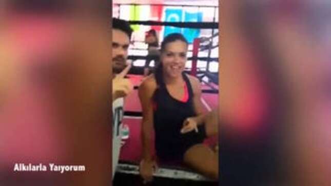 Adriana Lima Caught on Tape Saluting Terrorist Goup, Claims She Was Tricked