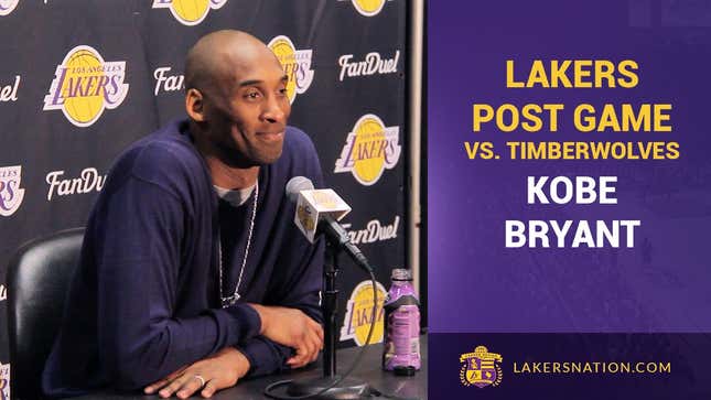 Kobe Bryant Scored 38, Had Some Fun, And Tortured Sam Mitchell One Last Time