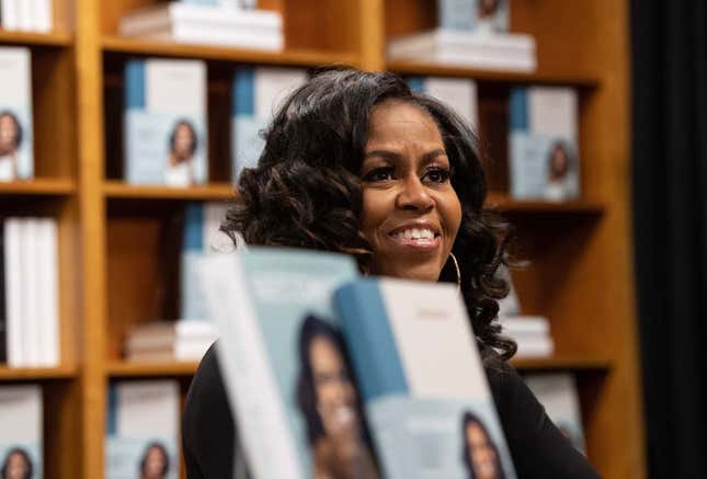 Image for article titled Michelle Obama Did Not Come to Play With You or Your Little Friends in Voter Video Message: ‘7 Months Later and He Still Won’t Wear a Mask’