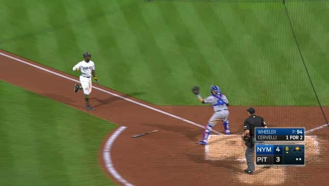 Andrew McCutchen<em></em> Tries To Score From Second On A Grounder To Short, Doesn't