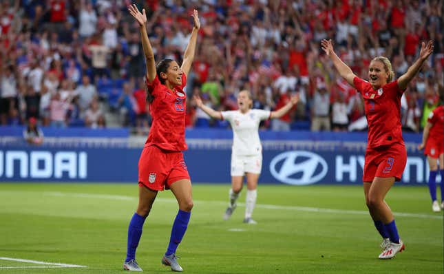 Christen Press Scores, Alex Morgan Trolls, And USWNT Leads England 2-1 At The Half
