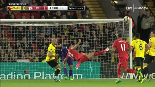 Emre Can Smashes Acrobatic Golazo To Put Liverpool Up 1-0