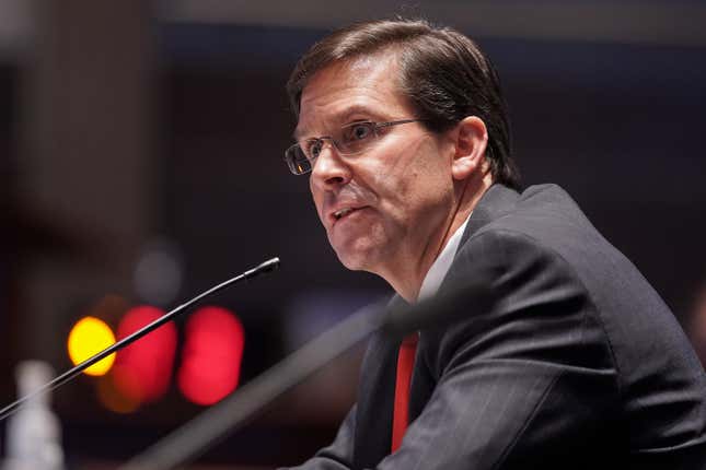 Image for article titled Defense Secretary Mark Esper Kinda, Sorta, Maybe Bans Confederate Flags on Military Bases