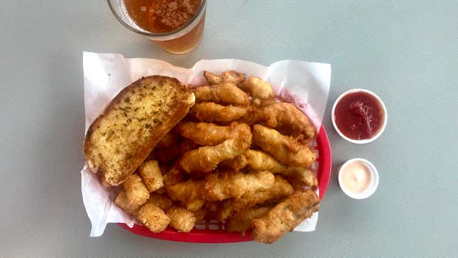 Finger steaks at Westside Drive In
