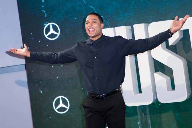 Ray Fisher poses for photographers at a photo call to promote the film ‘Justice League’, in London, Saturday, Nov. 4, 2017.