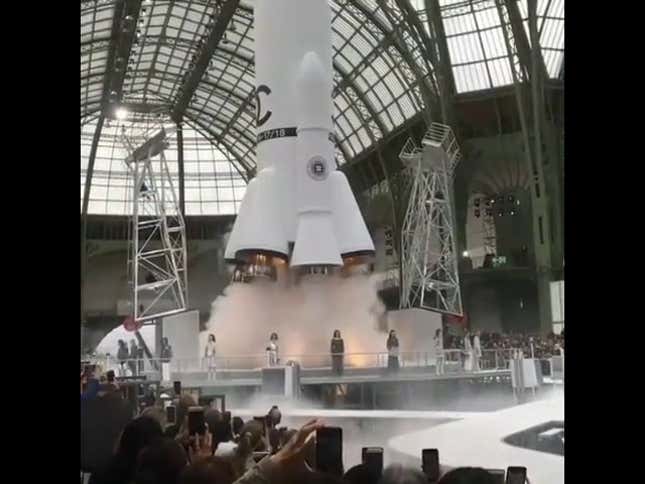 Chanel Closes Fashion Week With a Giant Rocket Launch