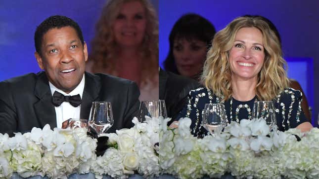 Denzel Washington and Julia Roberts attend the 47th AFI Life Achievement Award honoring Denzel Washington on June 06, 2019 in Hollywood, California. 