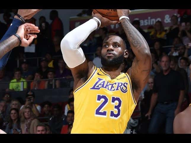 LeBron, In A Lakers Uniform, Doing LeBron Stuff