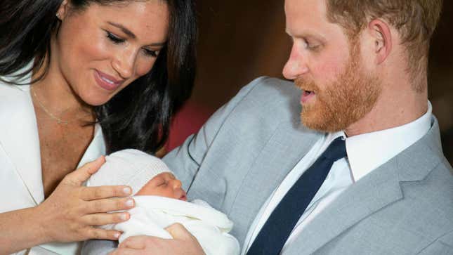 Meghan, the Duchess of Sussex, and Prince Harry introducing their 2-day-old baby boy to the world May 8, 2019
