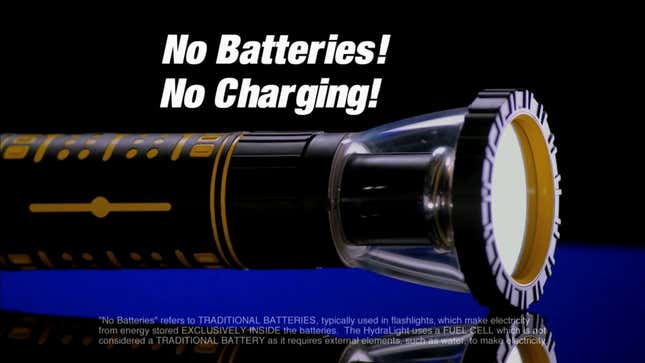 This Flashlight is Powered by Water, Urine, Soda, Whatever Really