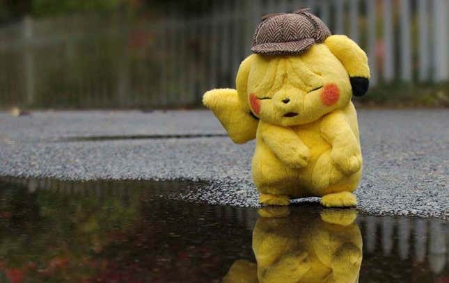 Image for article titled We Are All This Detective Pikachu Plush