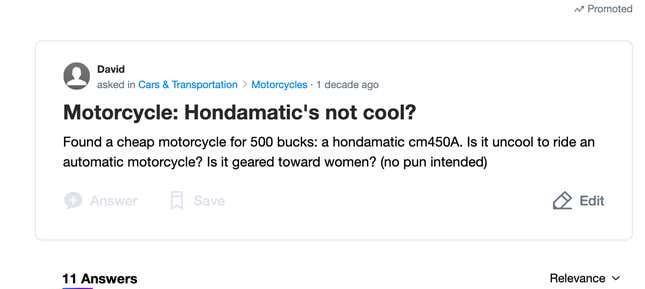 Here Are The Dumbest Car Questions I Asked On Yahoo Answers As An Awkward Teenager 6122