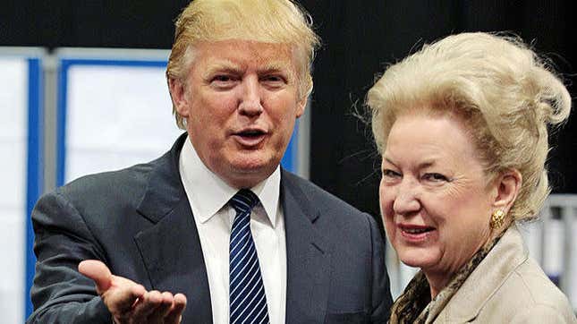 Donald Trump and his sister Maryanne Trump Barry