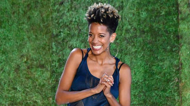 Creative Director and Co-Founder Carly Cushnie on the runway for Cushnie during New York Fashion Week on September 7, 2018, in New York City.