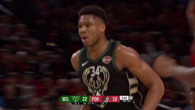 Giannis Bullied The Blazers