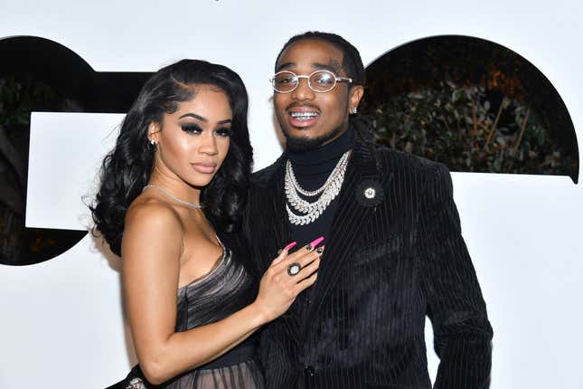 Image for article titled That&#39;s Her Type: Quavo Reveals the DM That Launched His and Saweetie’s Relationship