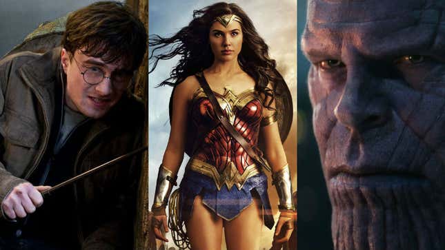 Potter, Wonder Woman, and Thanos are all on our list.
