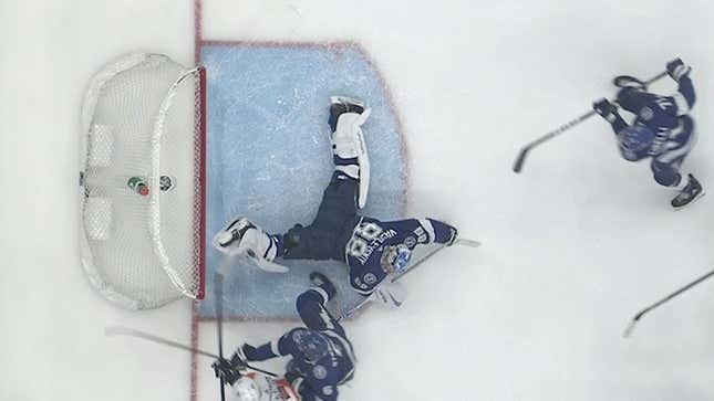 Andrei Vasilevskiy Was Bug-Eyed With Disbelief At His Own Save