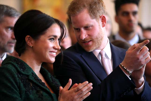 Meghan, Duchess of Sussex and Prince Harry, Duke of Sussex watch a musical performance as they attend a Commonwealth Day Youth Event on March 11, 2019 in London, England. 