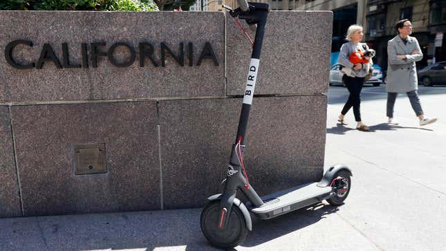 Image for article titled Bird Sued for Classifying Workers Who Charge Scooters as Independent Contractors