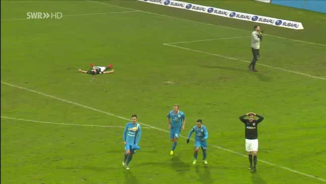 German Zombie Scores Game-Winning Goal While Wearing A Defibrillator