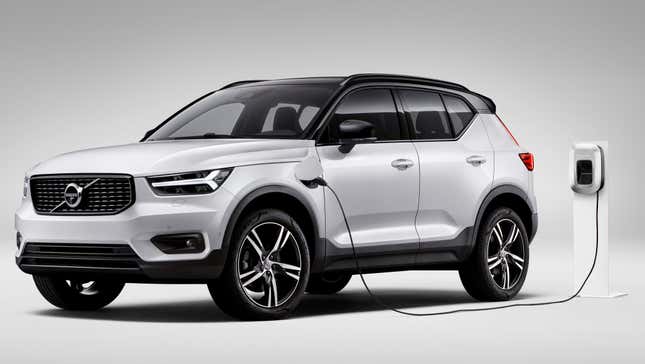 The XC40 T5 plug-in hybrid pictured.