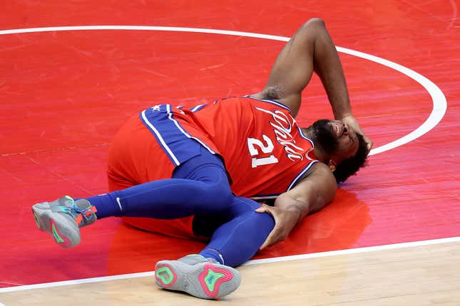 Joel Embiid's knee woe is dumb fodder for new episode of 'When Meatheads Attack'