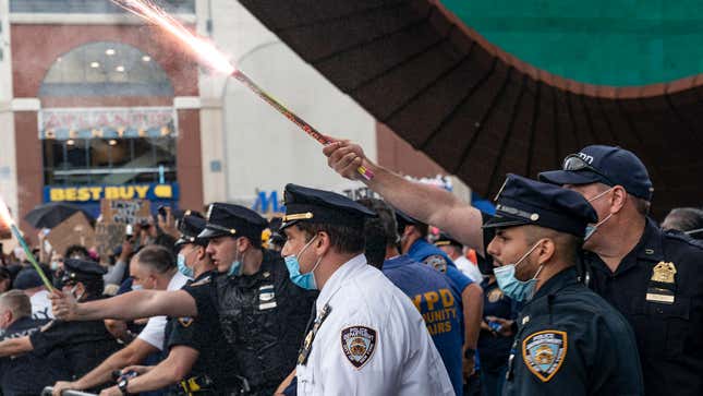 Image for article titled Police Department Celebrates Fourth Of July By Using Fireworks For Crowd Control