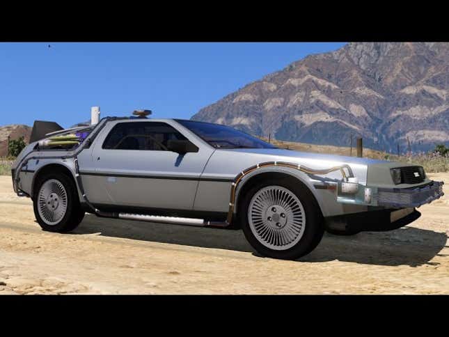 <i>Grand Theft Auto V </i>Delorean Travels Back In Time