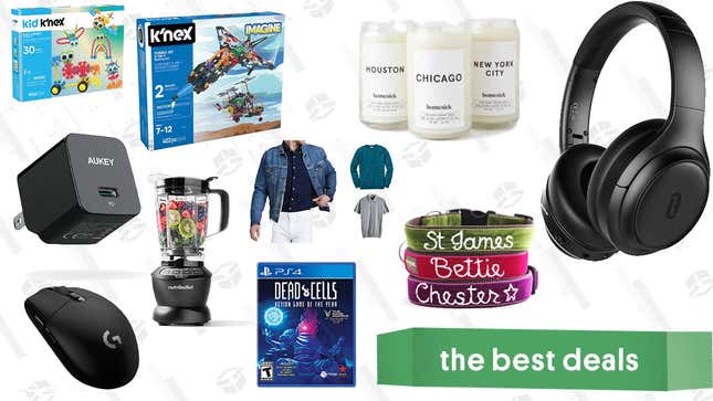 Image for article titled Monday&#39;s Best Deals: Taotronics ANC Headphones, Homesick Candles, NutriBullet Blender, Logitech G305 Gaming Mouse, Customizable Dog Collars, and More