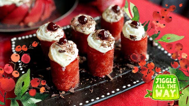 Image for article titled Cherry Cordial Jell-O Shots are plenty spirited without the spirits