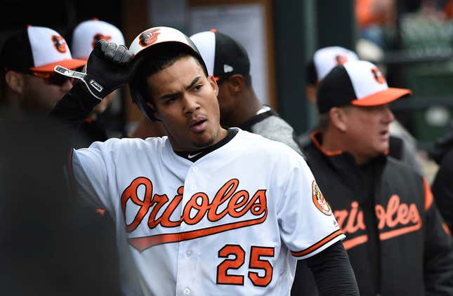 Anthony Santander Threw A Ball Sideways, Somehow