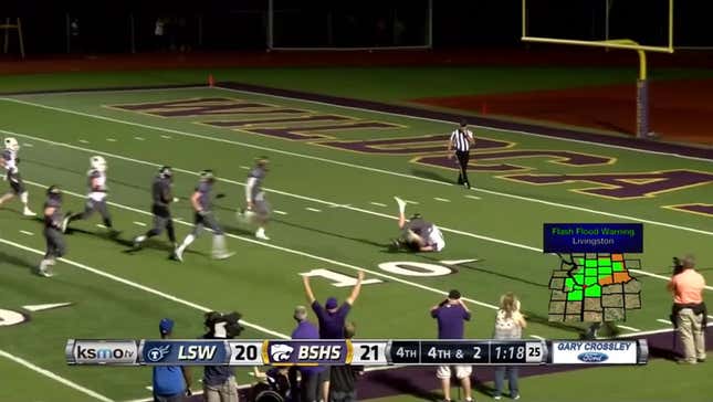 High School Running Back Kicks Tackler Who Stopped Him From Scoring Touchdown