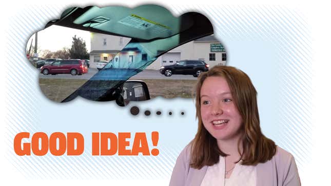 Image for article titled 14-Year-Old Inventor Develops Clever Blind Spot Removal Tech