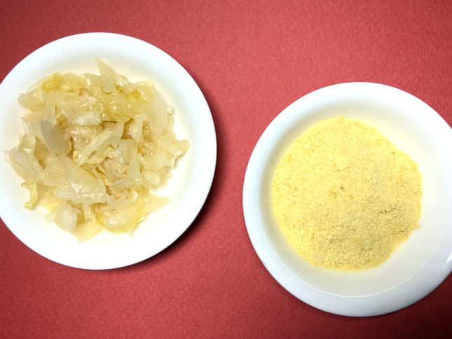 Image for article titled How sauerkraut becomes vegan "cheese"