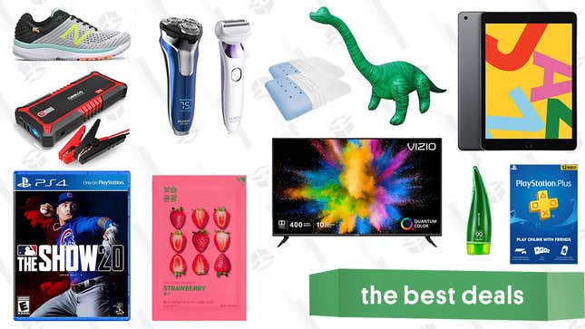 Image for article titled Wednesday&#39;s Best Deals: Vizio M-Series TV, 128GB iPad, Therapeutic Pillows, MLB: The Show, Inflatable Brachiosaurus, and More