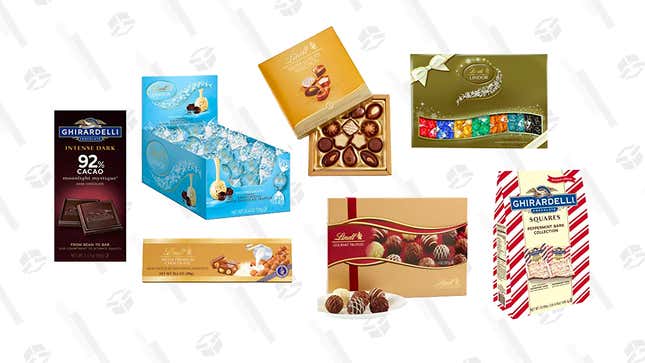 Lindt and Ghirardelli Chocolate Gold Box | Amazon