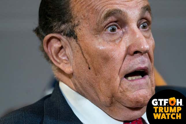 Image for article titled GTFOH Trump Watch: Rudy Got Dat Rona