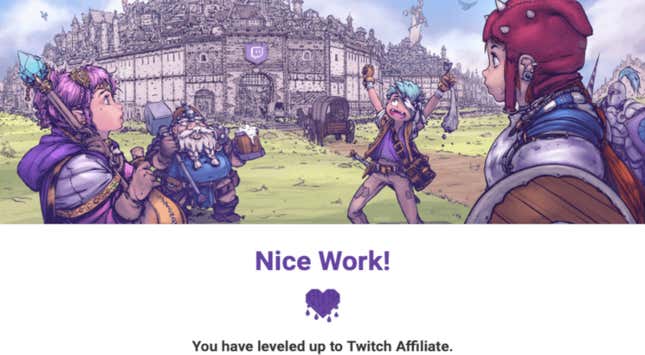Image for article titled Streamers Baffled By New Twitch Option To Buy Affiliate Status