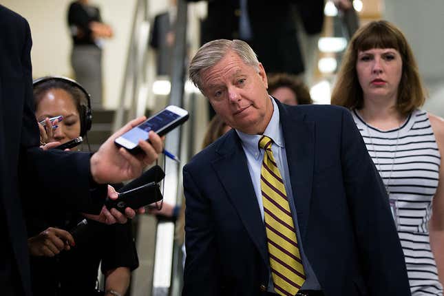 Image for article titled South Carolina Sen. Lindsey Graham Is Willing to Risk It All for Love