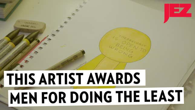 Awards For Good Boys: Artist Shelby Lorman Rewards Men For 'Baseline Human Decency'