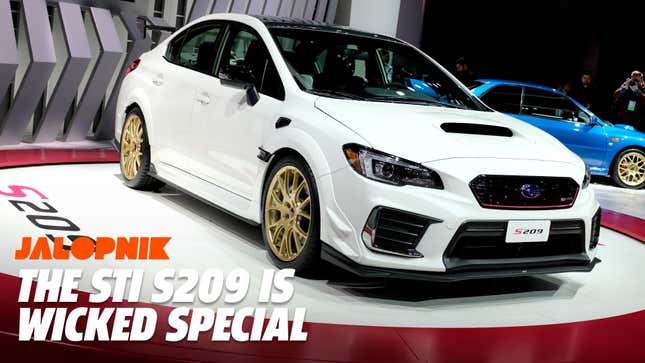 The 341-HP Subaru WRX STI S209 Is What the Base STI Needs to Be