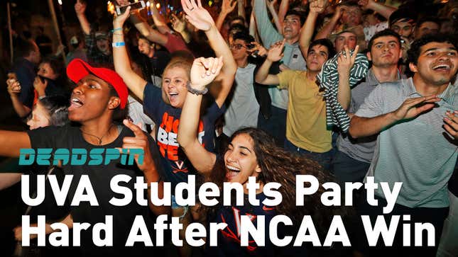 UVA Students Go Wild On The Streets After National Title