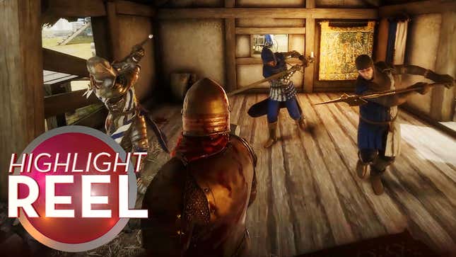 <i>Mordhau</i> Knight Wrecks Three Skulls With One Swing