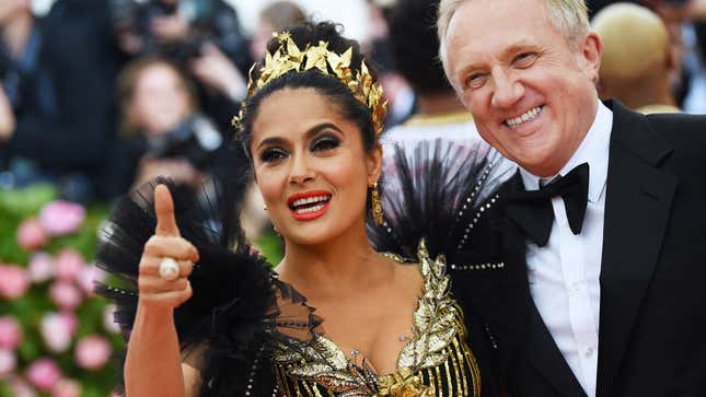 Image for article titled Excuse You, Salma Hayek Did NOT Marry Her Husband Just For His Money!