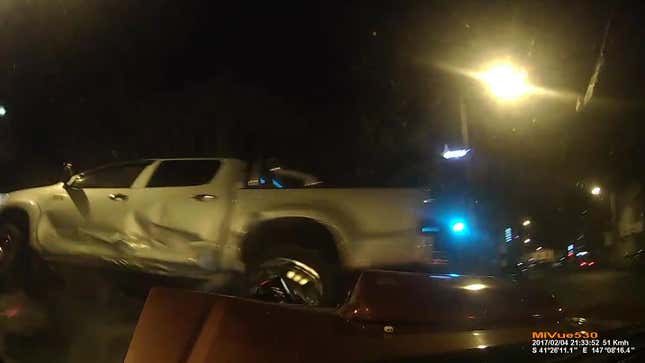Toyota Hilux Runs A Red And Flips Over, Even Caught It On Camera (Wasn't Me)