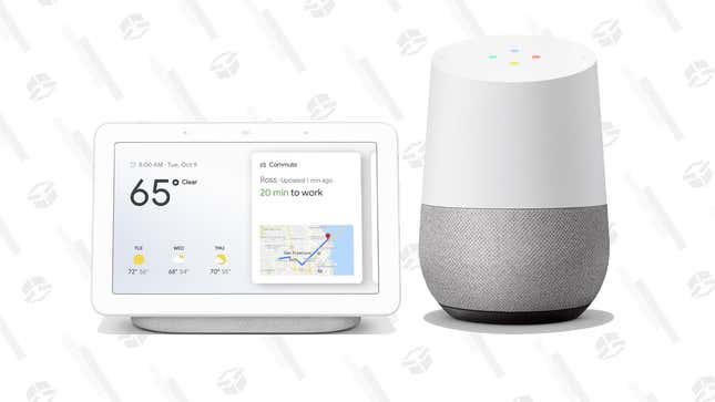 Google Home Hub | $54 | GameStop
Google Home | $45 | GameStop 