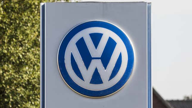 Volkswagen sign.