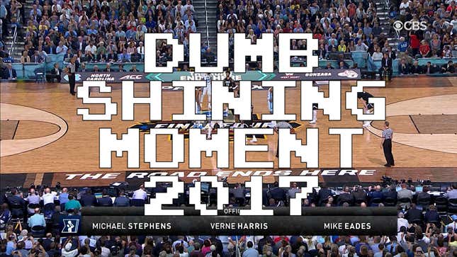 Dumb Shining Moment: Your 2017 NCAA Tournament Lowlight Reel